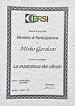 certificazioni e attestati Gardani Mirko - Serraturiere Brescia