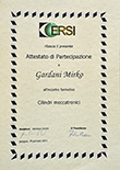 certificazioni e attestati Gardani Mirko - Serraturiere Brescia